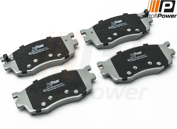 ProfiPower 1B1136 - Brake Pad Set, disc brake autospares.lv