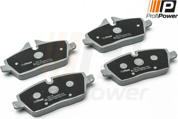 ProfiPower 1B1130 - Brake Pad Set, disc brake autospares.lv