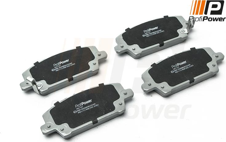 ProfiPower 1B1137 - Brake Pad Set, disc brake autospares.lv