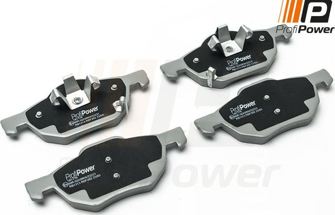 ProfiPower 1B1176 - Brake Pad Set, disc brake autospares.lv