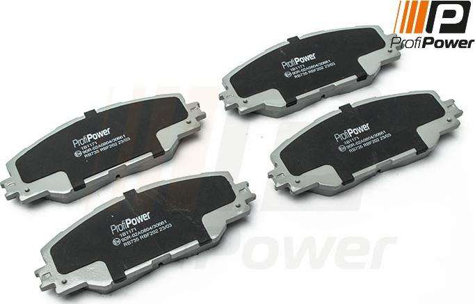 ProfiPower 1B1171 - Brake Pad Set, disc brake autospares.lv