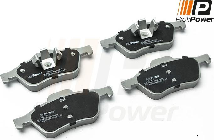 ProfiPower 1B1173 - Brake Pad Set, disc brake autospares.lv