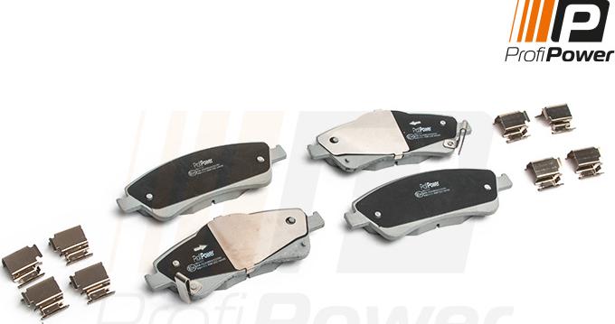 ProfiPower 1B1177 - Brake Pad Set, disc brake autospares.lv