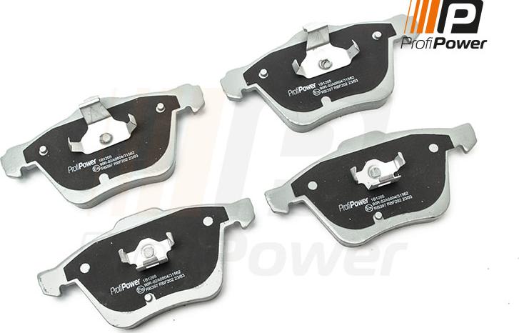 ProfiPower 1B1205 - Brake Pad Set, disc brake autospares.lv