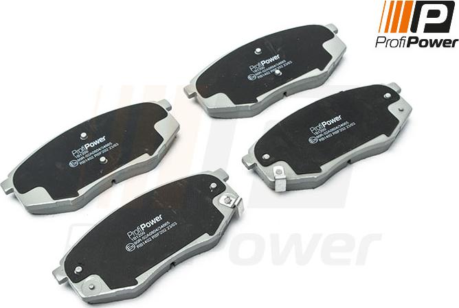 ProfiPower 1B1200 - Brake Pad Set, disc brake autospares.lv