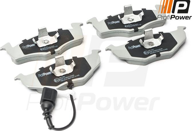 ProfiPower 1B1201 - Brake Pad Set, disc brake autospares.lv