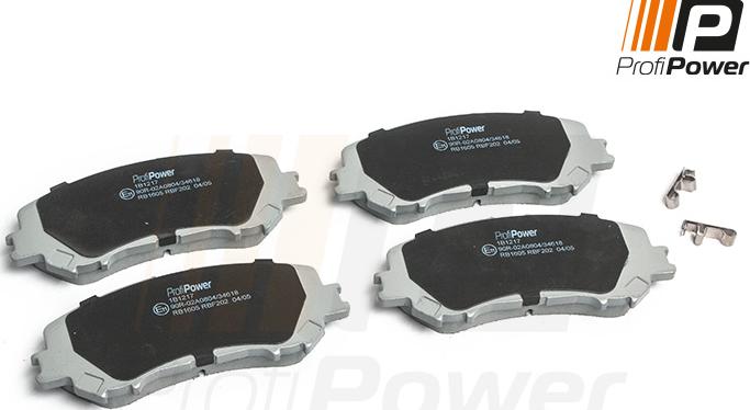 ProfiPower 1B1217 - Brake Pad Set, disc brake autospares.lv