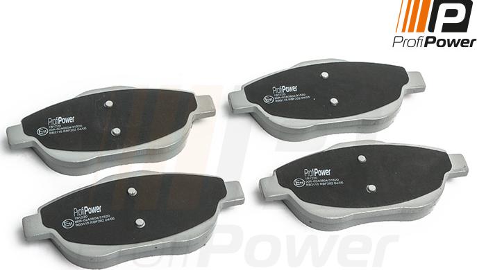 ProfiPower 1B1220 - Brake Pad Set, disc brake autospares.lv