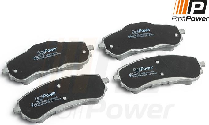 ProfiPower 1B1221 - Brake Pad Set, disc brake autospares.lv