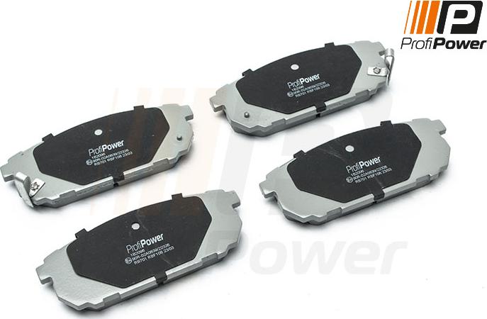 ProfiPower 1B2096 - Brake Pad Set, disc brake autospares.lv