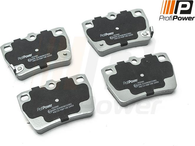 ProfiPower 1B2090 - Brake Pad Set, disc brake autospares.lv