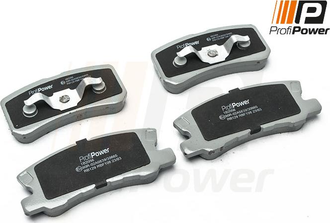 ProfiPower 1B2056 - Brake Pad Set, disc brake autospares.lv