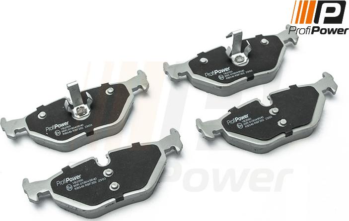 ProfiPower 1B2050 - Brake Pad Set, disc brake autospares.lv