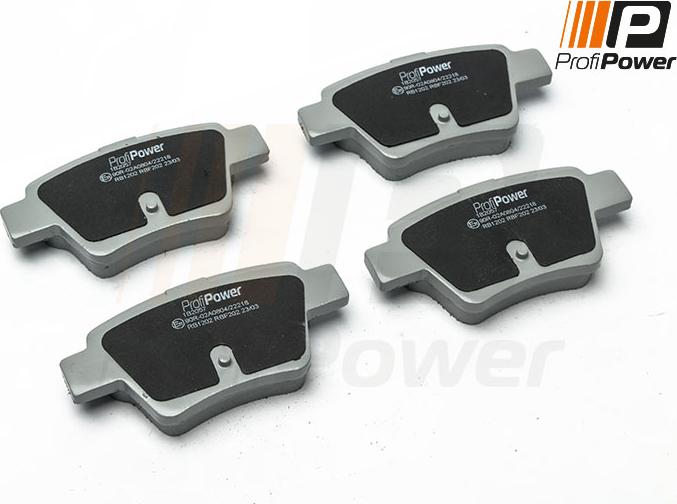 ProfiPower 1B2057 - Brake Pad Set, disc brake autospares.lv