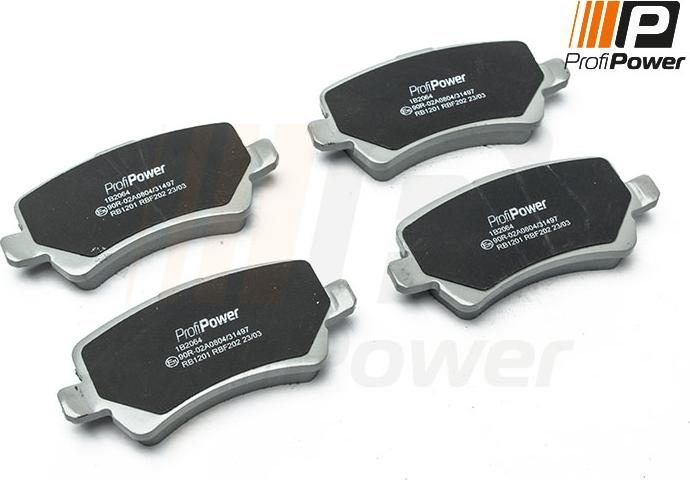 ProfiPower 1B2064 - Brake Pad Set, disc brake autospares.lv