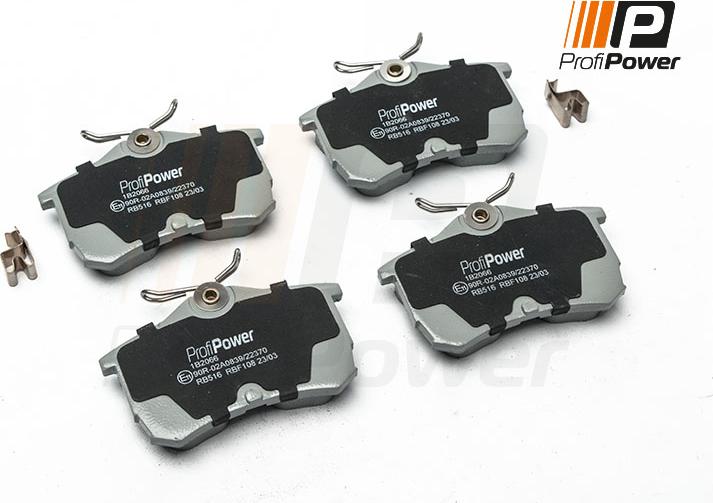 ProfiPower 1B2066 - Brake Pad Set, disc brake autospares.lv