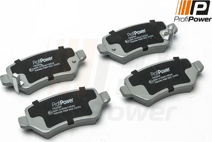 ProfiPower 1B2004 - Brake Pad Set, disc brake autospares.lv