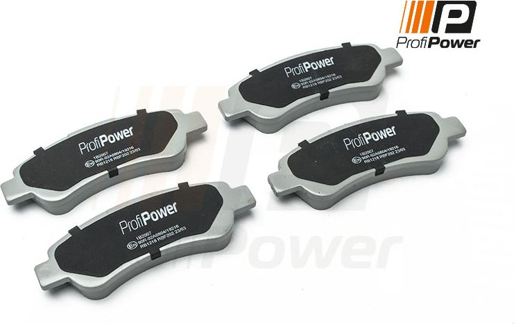 ProfiPower 1B2007 - Brake Pad Set, disc brake autospares.lv