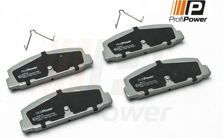 ProfiPower 1B2015 - Brake Pad Set, disc brake autospares.lv