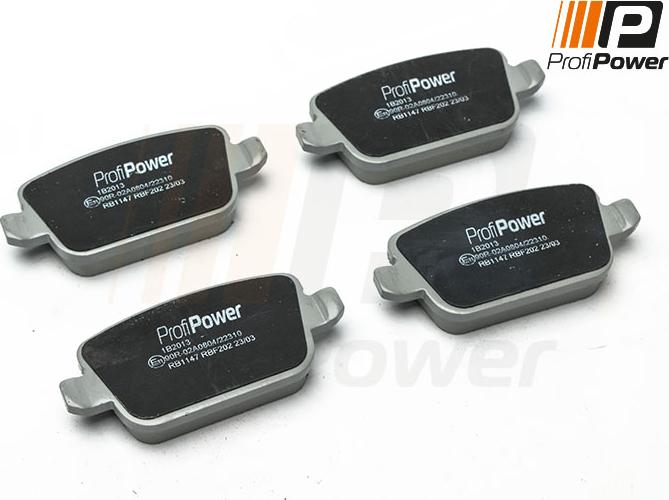 ProfiPower 1B2013 - Brake Pad Set, disc brake autospares.lv