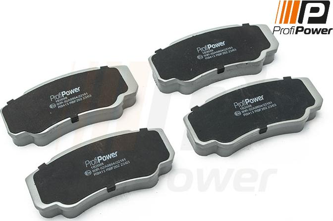 ProfiPower 1B2088 - Brake Pad Set, disc brake autospares.lv