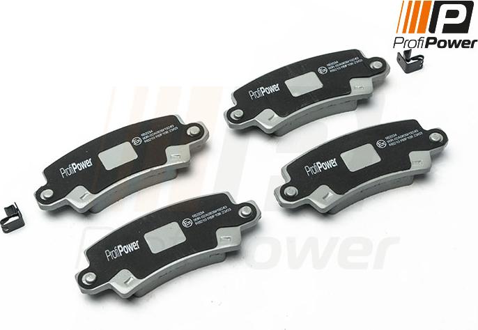 ProfiPower 1B2034 - Brake Pad Set, disc brake autospares.lv