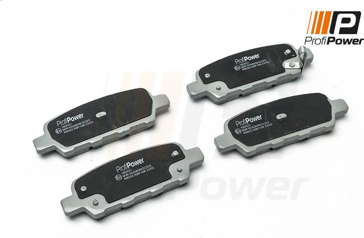 ProfiPower 1B2021 - Brake Pad Set, disc brake autospares.lv