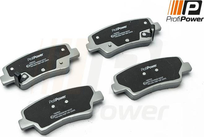 ProfiPower 1B2023 - Brake Pad Set, disc brake autospares.lv