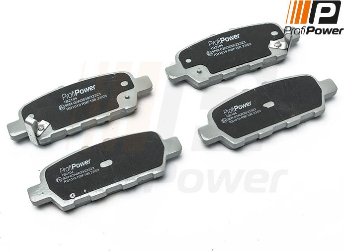 ProfiPower 1B2104 - Brake Pad Set, disc brake autospares.lv
