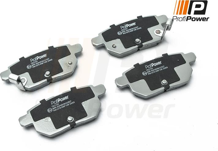 ProfiPower 1B2103 - Brake Pad Set, disc brake autospares.lv