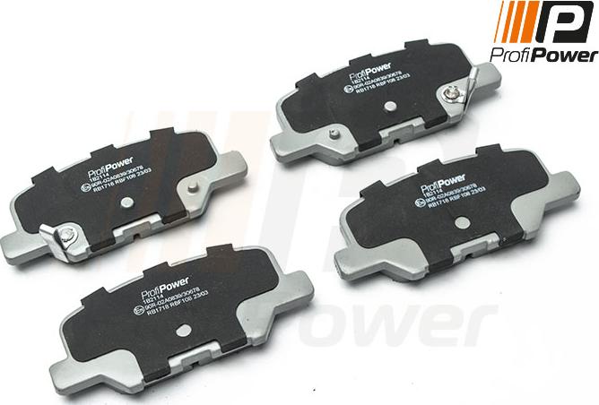 ProfiPower 1B2114 - Brake Pad Set, disc brake autospares.lv