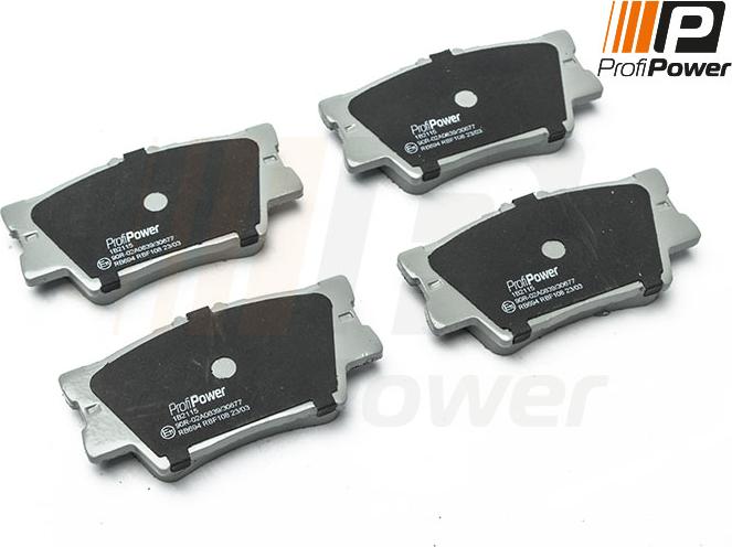 ProfiPower 1B2115 - Brake Pad Set, disc brake autospares.lv