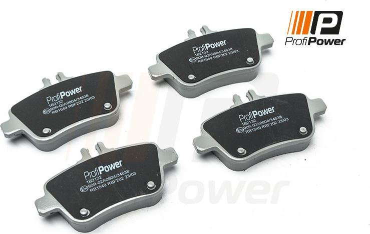 ProfiPower 1B2132 - Brake Pad Set, disc brake autospares.lv