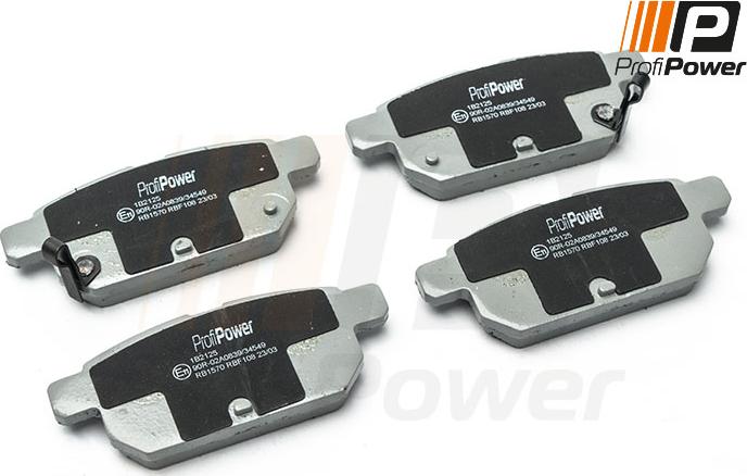 ProfiPower 1B2125 - Brake Pad Set, disc brake autospares.lv