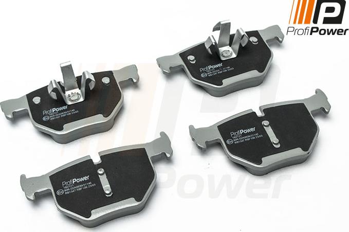 ProfiPower 1B2121 - Brake Pad Set, disc brake autospares.lv