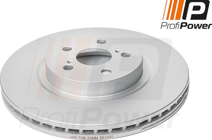 ProfiPower 3B1095 - Brake Disc autospares.lv