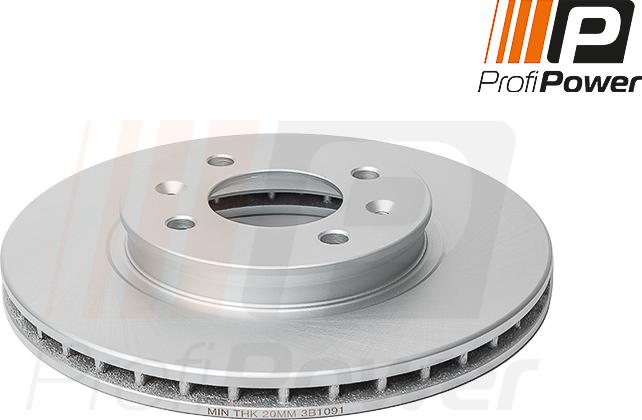 ProfiPower 3B1091 - Brake Disc autospares.lv