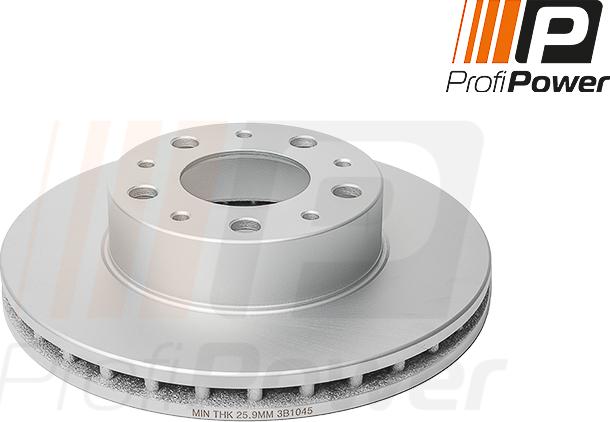 ProfiPower 3B1045 - Brake Disc autospares.lv