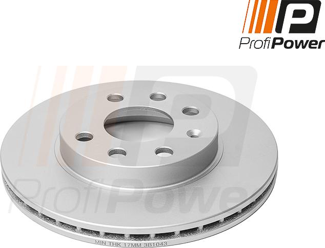 ProfiPower 3B1043 - Brake Disc autospares.lv