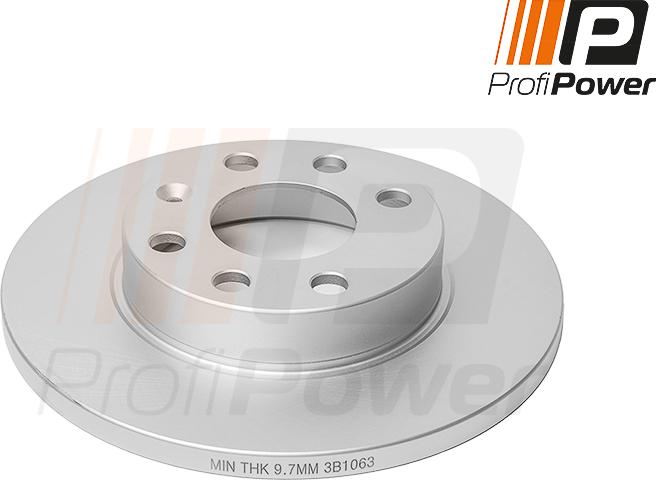ProfiPower 3B1063 - Brake Disc autospares.lv
