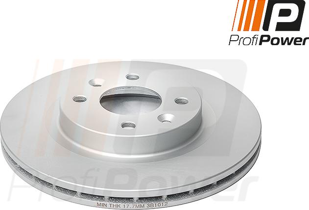 ProfiPower 3B1012 - Brake Disc autospares.lv