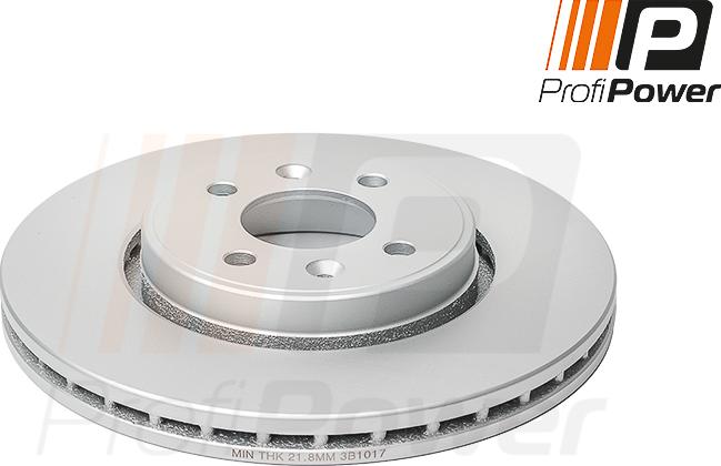 ProfiPower 3B1017 - Brake Disc autospares.lv