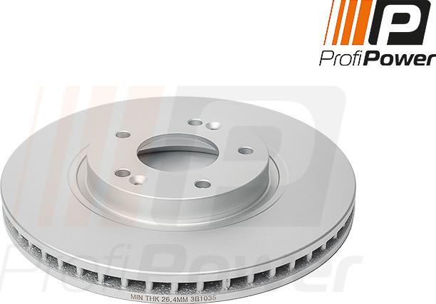 ProfiPower 3B1035 - Brake Disc autospares.lv