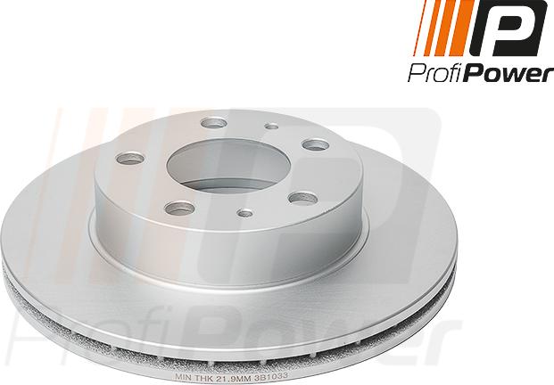 ProfiPower 3B1033 - Brake Disc autospares.lv