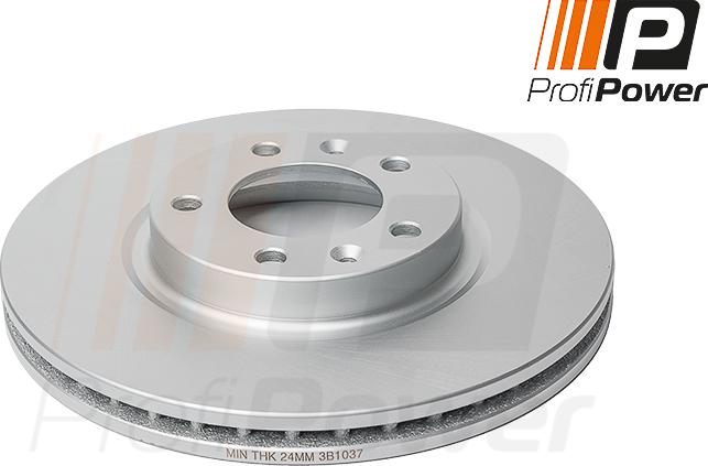 ProfiPower 3B1037 - Brake Disc autospares.lv