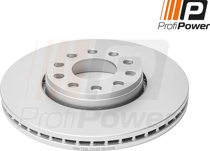 ProfiPower 3B1020 - Brake Disc autospares.lv