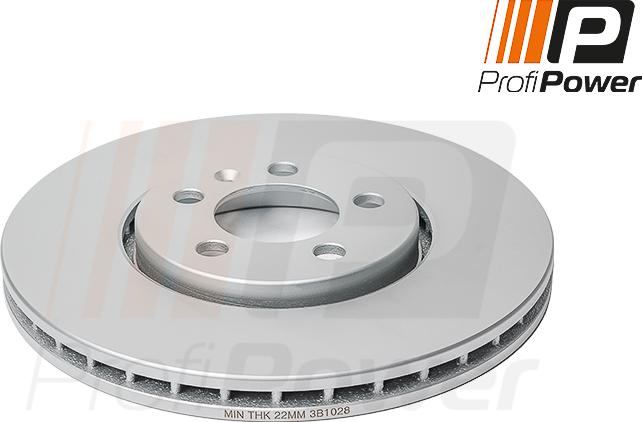 ProfiPower 3B1028 - Brake Disc autospares.lv