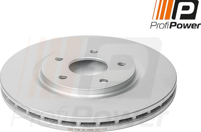 ProfiPower 3B1199 - Brake Disc autospares.lv