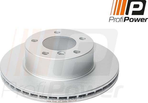 ProfiPower 3B1140 - Brake Disc autospares.lv