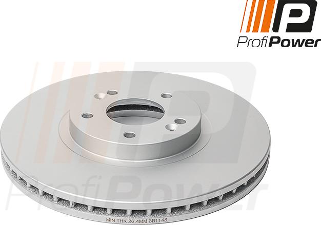 ProfiPower 3B1148 - Brake Disc autospares.lv